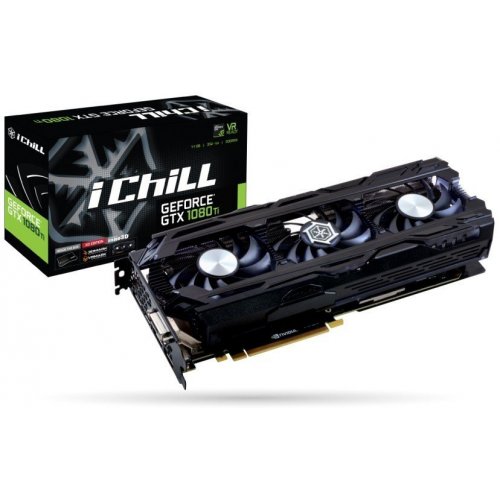 Відеокарта Inno3D Geforce GTX 1080 TI Ichill HerculeZ X3 11264MB (C108T3C-1SDN-Q6MNX) (Відновлено продавцем, 821608) купити в Україні: Київ, Львів, Хмельницький, Тернопіль | Перевірка сумісності, низька ціна, відгуки, характеристики від TELEMART фото