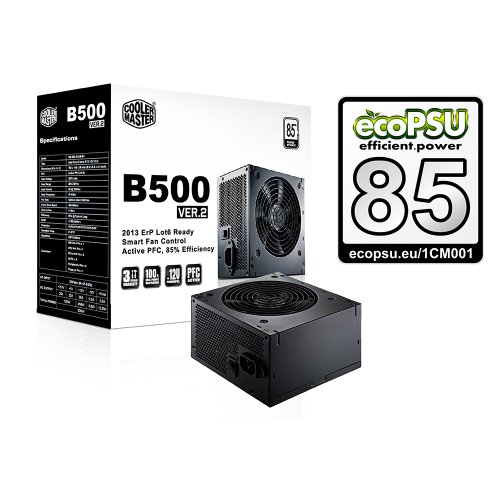 Продати Блок живлення Cooler Master B500 500W ver.2 (RS-500-ACAB-B1) за Trade-In у інтернет-магазині Телемарт - Київ, Дніпро, Україна фото