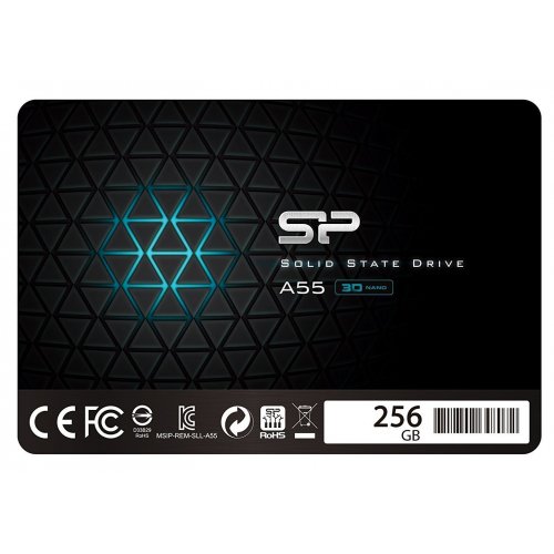 Ssd-диск Silicon Power Slim A55 256Gb 2.5" (SP256GBSS3A55S25) (Відновлено продавцем, 821626) купити в Україні: Київ, Львів, Хмельницький, Тернопіль | Перевірка сумісності, низька ціна, відгуки, характеристики від TELEMART фото