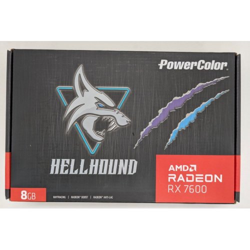 Видеокарта PowerColor Radeon RX 7600 Hellhound 8192MB (RX 7600 8G-L/OC) (Восстановлено продавцом, 821630) купить в Украине: Киев, Днепр, Харьков, Одесса  | Проверка совместимости, низкая цена, отзывы, характеристики от TELEMART фото