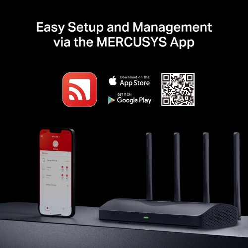 Wi-Fi роутер Mercusys MR27BE купити в Україні: Київ, Львів, Хмельницький, Тернопіль | Низька ціна, відгуки, характеристики від TELEMART фото 9 Wi-Fi роутер Mercusys MR27BE купити в Україні: Київ, Львів, Хмельницький, Тернопіль | Низька ціна, відгуки, характеристики від TELEMART фото