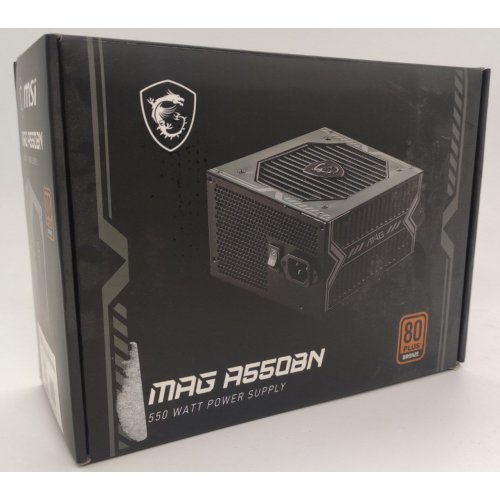 Блок питания MSI MAG 550W (A550BN) (Восстановлено продавцом, 821719) купить в Украине: Киев, Днепр, Харьков, Одесса  | Проверка совместимости, низкая цена, отзывы, характеристики от TELEMART фото