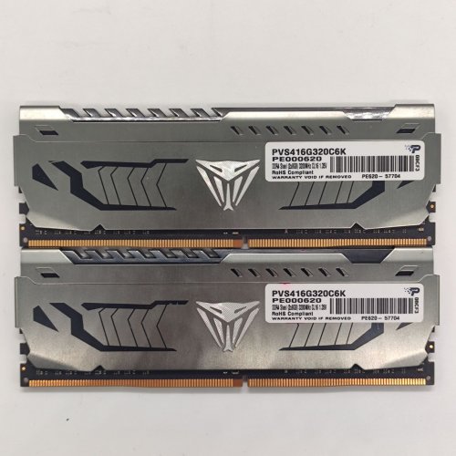 Озп Patriot DDR4 16GB (2x8GB) 3200Mhz Viper Steel (PVS416G320C6K) (Відновлено продавцем, 821726) купити в Україні: Київ, Львів, Хмельницький, Тернопіль | Перевірка сумісності, низька ціна, відгуки, характеристики від TELEMART фото