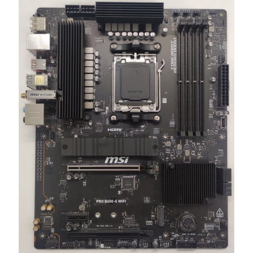 Материнская плата MSI PRO B650-S WIFI (sAM5, AMD B650) (Восстановлено продавцом, 821740) купить в Украине: Киев, Днепр, Харьков, Одесса  | Проверка совместимости, низкая цена, отзывы, характеристики от TELEMART фото