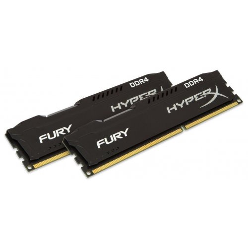 Озу Kingston DDR4 16Gb (2x8GB) 2666Mhz HyperX FURY Black (HX426C15FBK2/16) (Восстановлено продавцом, 821762) купить в Украине: Киев, Днепр, Харьков, Одесса  | Проверка совместимости, низкая цена, отзывы, характеристики от TELEMART фото