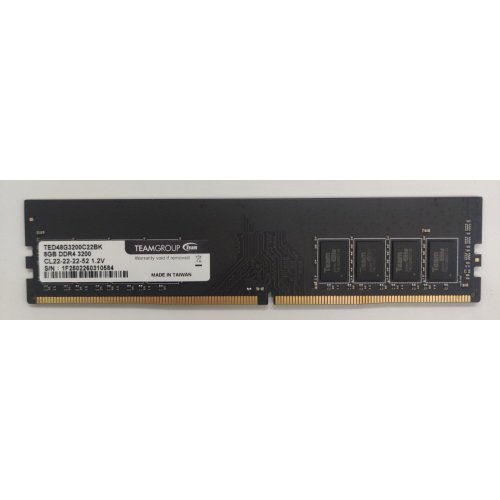 Озу Team 8 GB DDR4 3200 MHz Elite (TED48G3200C22BK) (Восстановлено продавцом, 821782) купить в Украине: Киев, Днепр, Харьков, Одесса  | Проверка совместимости, низкая цена, отзывы, характеристики от TELEMART фото