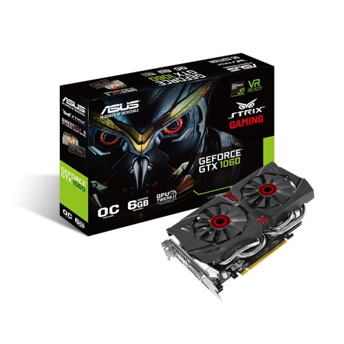 Продати Відеокарта Asus GeForce GTX 1060 6144MB (STRIX-GTX1060-DC2O6G) за Trade-In у інтернет-магазині Телемарт - Київ, Дніпро, Україна фото
