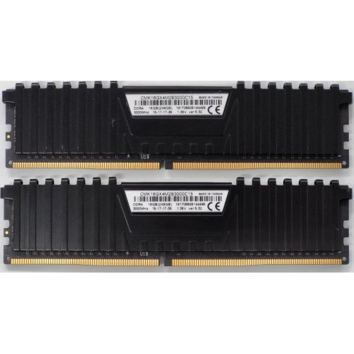 Озу Corsair DDR4 16GB (2x8GB) 3000Mhz Vengeance LPX (CMK16GX4M2B3000C15) Black (Восстановлено продавцом, 821953) купить в Украине: Киев, Днепр, Харьков, Одесса  | Проверка совместимости, низкая цена, отзывы, характеристики от TELEMART фото
