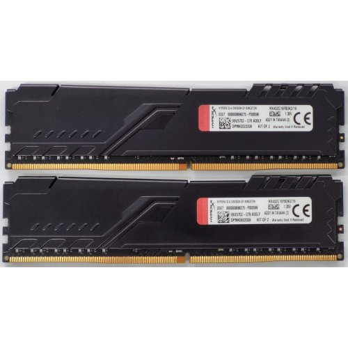 Озу HyperX DDR4 16GB (2x8GB) 3200Mhz Fury Black (HX432C16FB3K2/16) (Восстановлено продавцом, 821954) купить в Украине: Киев, Днепр, Харьков, Одесса  | Проверка совместимости, низкая цена, отзывы, характеристики от TELEMART фото