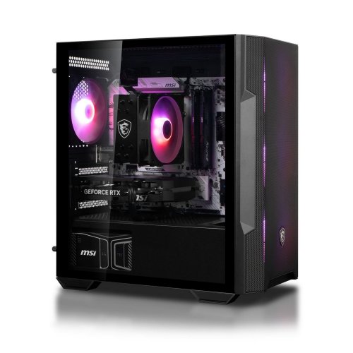 Комп'ютер Dragon Lucky Steel Powered_by MSI (RTX 5050 + R5 5500) Black купити в Україні: Київ, Львів, Хмельницький, Тернопіль, Івано-Франківськ | Низька ціна, відгуки, характеристики від TELEMART фото