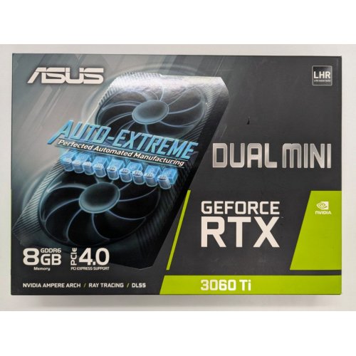 Відеокарта Asus GeForce RTX 3060 Ti Mini 8192MB (DUAL-RTX3060TI-8G-MINI-V2) (Відновлено продавцем, 821977) купити в Україні: Київ, Львів, Хмельницький, Тернопіль | Перевірка сумісності, низька ціна, відгуки, характеристики від TELEMART фото