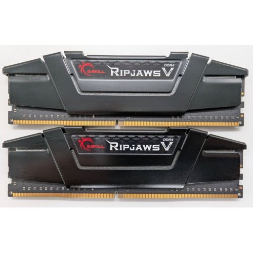 Озу G.Skill DDR4 16GB (2x8GB) 4000Mhz Ripjaws V Black (F4-4000C18D-16GVK) (Восстановлено продавцом, 822017) купить в Украине: Киев, Днепр, Харьков, Одесса  | Проверка совместимости, низкая цена, отзывы, характеристики от TELEMART фото
