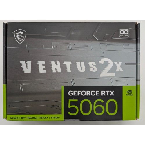 Видеокарта MSI GeForce RTX 5060 VENTUS 2X OC 8192MB (RTX 5060 8G VENTUS 2X OC) (Восстановлено продавцом, 822023) купить в Украине: Киев, Днепр, Харьков, Одесса  | Проверка совместимости, низкая цена, отзывы, характеристики от TELEMART фото