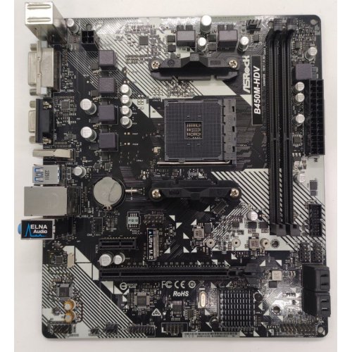 Материнська плата AsRock B450M-HDV R4.0 (sAM4, AMD B450) (Відновлено продавцем, 822052) купити в Україні: Київ, Львів, Хмельницький, Тернопіль | Перевірка сумісності, низька ціна, відгуки, характеристики від TELEMART фото