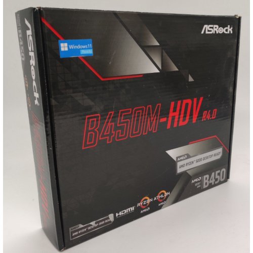 Материнська плата AsRock B450M-HDV R4.0 (sAM4, AMD B450) (Відновлено продавцем, 822052) купити в Україні: Київ, Львів, Хмельницький, Тернопіль | Перевірка сумісності, низька ціна, відгуки, характеристики від TELEMART фото