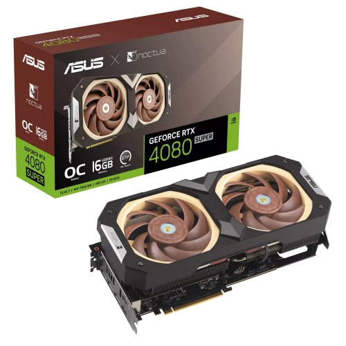 Відеокарта Asus GeForce RTX 4080 SUPER Noctua OC 16384MB (RTX4080S-O16G-NOCTUA) (Відновлено продавцем, 822056) купити в Україні: Київ, Львів, Хмельницький, Тернопіль | Перевірка сумісності, низька ціна, відгуки, характеристики від TELEMART фото