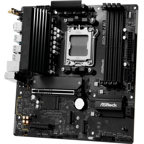 Уценка материнская плата AsRock B850M Pro-A WiFi (sAM5, AMD B850) (Следы использования, 822070) купить в Украине: Киев, Днепр, Харьков, Одесса  | Проверка совместимости, низкая цена, отзывы, характеристики от TELEMART фото 5 Уценка материнская плата AsRock B850M Pro-A WiFi (sAM5, AMD B850) (Следы использования, 822070) купить в Украине: Киев, Днепр, Харьков, Одесса  | Проверка совместимости, низкая цена, отзывы, характеристики от TELEMART фото