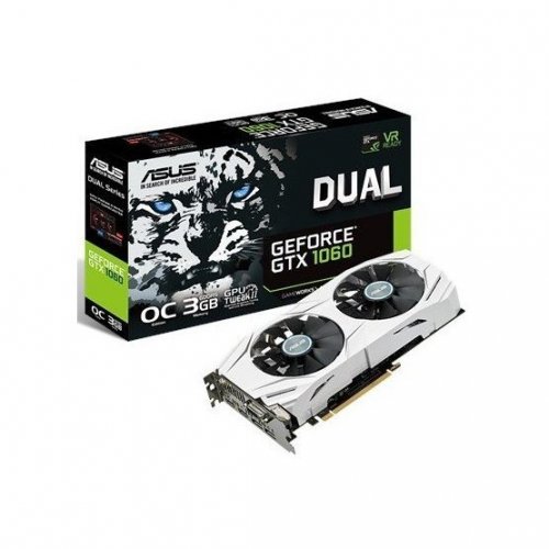 Відеокарта Asus GeForce GTX 1060 Dual OC 3072MB (DUAL-GTX1060-O3G) (Відновлено продавцем, 822088) купити в Україні: Київ, Львів, Хмельницький, Тернопіль | Перевірка сумісності, низька ціна, відгуки, характеристики від TELEMART фото