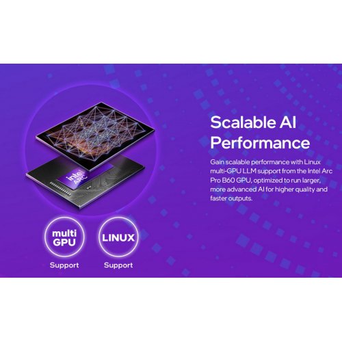 Видеокарта SPARKLE Intel Arc Pro B60 Blower 24576MB (SBP60W-24G PRO B60) купить в Украине: Киев, Днепр, Харьков, Одесса  | Проверка совместимости, низкая цена, отзывы, характеристики от TELEMART фото