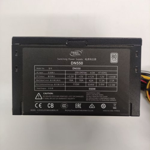 Блок питания Deepcool Nova 550W (DN550) (Восстановлено продавцом, 822142) купить в Украине: Киев, Днепр, Харьков, Одесса  | Проверка совместимости, низкая цена, отзывы, характеристики от TELEMART фото