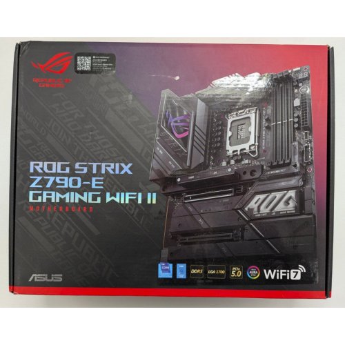 Материнська плата Asus ROG STRIX Z790-E GAMING WIFI II (s1700, Intel Z790) (Відновлено продавцем, 822265) купити в Україні: Київ, Львів, Хмельницький, Тернопіль | Перевірка сумісності, низька ціна, відгуки, характеристики від TELEMART фото