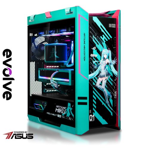 Компьютер EVOLVE SpecialPart HATSUNE_MIKU Edition (EVSP-HMR980X3DN508-D564S1TBK) Black купить в Украине: Киев, Днепр, Харьков, Одесса  | Низкая цена, отзывы, характеристики от TELEMART фото