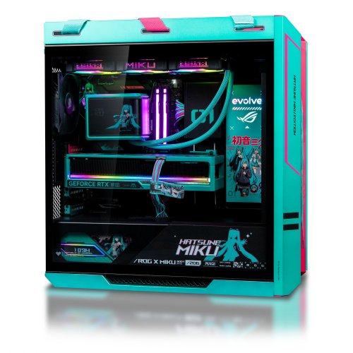 Компьютер EVOLVE SpecialPart HATSUNE_MIKU Edition (EVSP-HMR980X3DN508-D564S1TBK) Black купить в Украине: Киев, Днепр, Харьков, Одесса  | Низкая цена, отзывы, характеристики от TELEMART фото