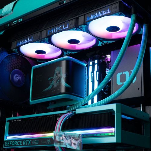 Компьютер EVOLVE SpecialPart HATSUNE_MIKU Edition (EVSP-HMR980X3DN508-D564S1TBK) Black купить в Украине: Киев, Днепр, Харьков, Одесса  | Низкая цена, отзывы, характеристики от TELEMART фото