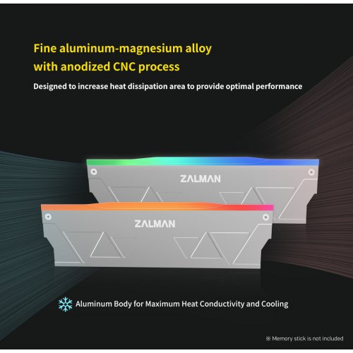 Радіатор для ОЗП Zalman MH10 (ZM_MH10) Silver купити в Україні: Київ, Львів, Хмельницький, Тернопіль | Низька ціна, відгуки, характеристики від TELEMART фото