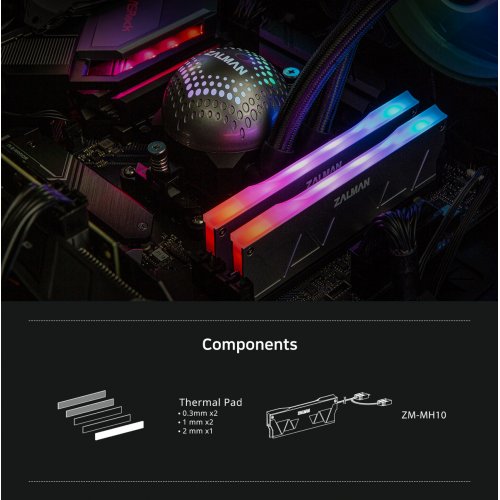 Радіатор для ОЗП Zalman MH10 (ZM_MH10) Silver купити в Україні: Київ, Львів, Хмельницький, Тернопіль | Низька ціна, відгуки, характеристики від TELEMART фото