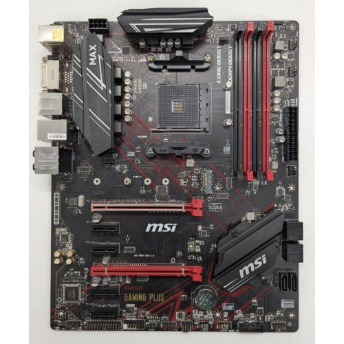 Материнская плата MSI B450 GAMING PLUS MAX (sAM4, AMD B450) (Восстановлено продавцом, 822286) купить в Украине: Киев, Днепр, Харьков, Одесса  | Проверка совместимости, низкая цена, отзывы, характеристики от TELEMART фото