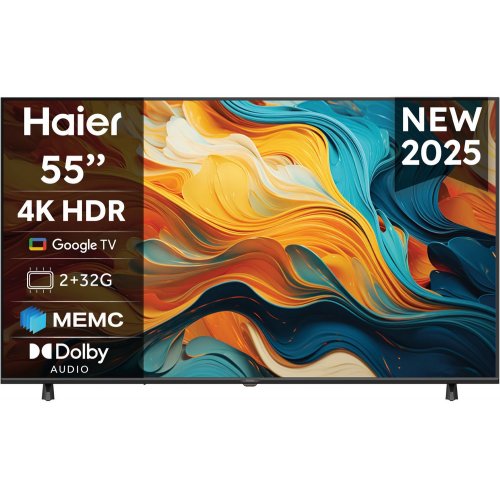 Телевизор Haier 55" H55K85FUX Black купить в Украине: Киев, Днепр, Харьков, Одесса  | Низкая цена, отзывы, характеристики от TELEMART фото 1 Телевизор Haier 55" H55K85FUX Black купить в Украине: Киев, Днепр, Харьков, Одесса  | Низкая цена, отзывы, характеристики от TELEMART фото