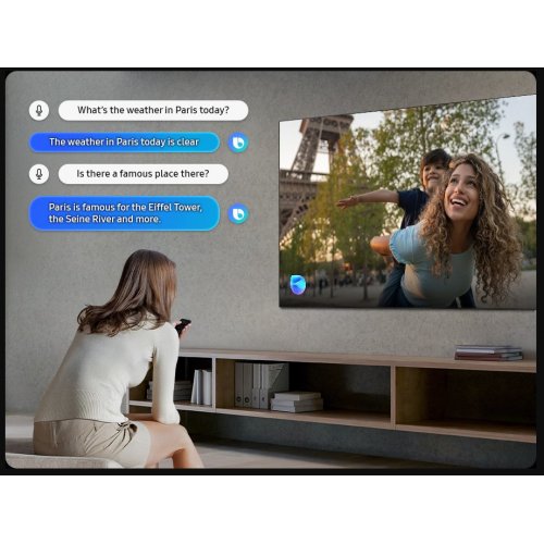 Телевизор Samsung 83" OLED S91F 4K (QE83S91FAEXUA) Black купить в Украине: Киев, Днепр, Харьков, Одесса  | Низкая цена, отзывы, характеристики от TELEMART фото