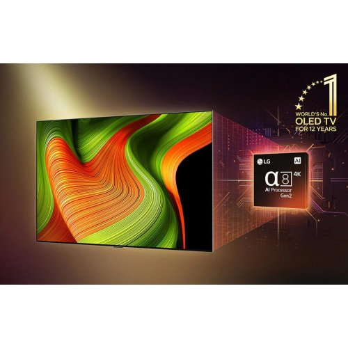 Телевізор LG 77" OLED77B56LA Black купити в Україні: Київ, Львів, Хмельницький, Тернопіль | Низька ціна, відгуки, характеристики від TELEMART фото