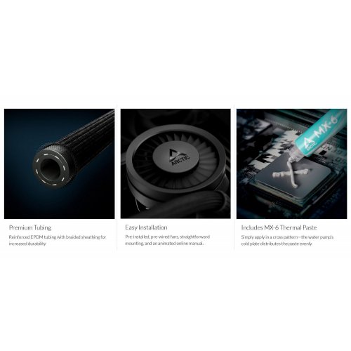 Уцінка готова сво Arctic Liquid Freezer III Pro 240 (ACFRE00178A) Black (Розкрита упаковка, 822306) купити в Україні: Київ, Львів, Хмельницький, Тернопіль | Перевірка сумісності, низька ціна, відгуки, характеристики від TELEMART фото 9 Уцінка готова сво Arctic Liquid Freezer III Pro 240 (ACFRE00178A) Black (Розкрита упаковка, 822306) купити в Україні: Київ, Львів, Хмельницький, Тернопіль | Перевірка сумісності, низька ціна, відгуки, характеристики від TELEMART фото