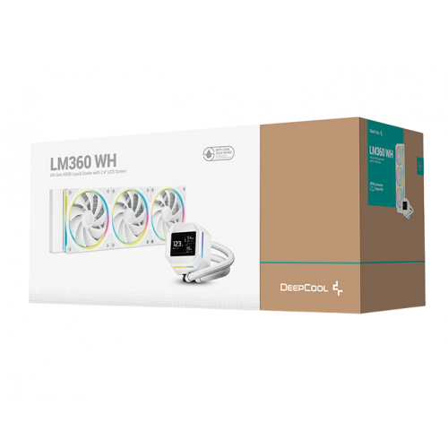 Готова СВО Deepcool LM360 (R-LM360-WHDMMC-1) White купити в Україні: Київ, Львів, Хмельницький, Тернопіль | Перевірка сумісності, низька ціна, відгуки, характеристики від TELEMART фото 6 Готова СВО Deepcool LM360 (R-LM360-WHDMMC-1) White купити в Україні: Київ, Львів, Хмельницький, Тернопіль | Перевірка сумісності, низька ціна, відгуки, характеристики від TELEMART фото