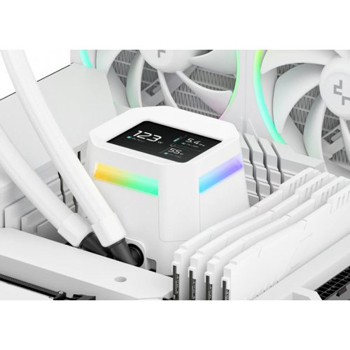 Готова СВО Deepcool LM240 (R-LM240-WHDMMC-1) White купити в Україні: Київ, Львів, Хмельницький, Тернопіль | Перевірка сумісності, низька ціна, відгуки, характеристики від TELEMART фото 7 Готова СВО Deepcool LM240 (R-LM240-WHDMMC-1) White купити в Україні: Київ, Львів, Хмельницький, Тернопіль | Перевірка сумісності, низька ціна, відгуки, характеристики від TELEMART фото