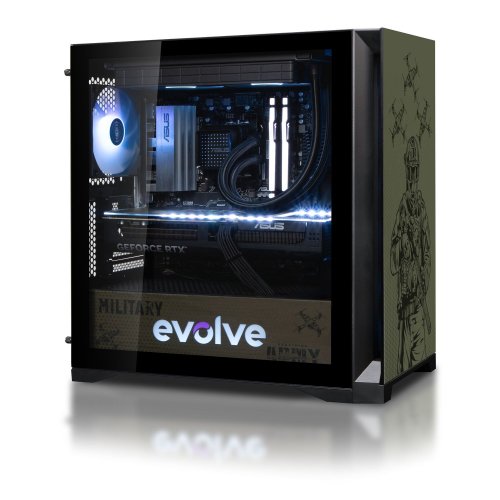 Компьютер EVOLVE SpecialPart Military:Camouflage Edition (EVSP-MCER907XN507R-D532S1TBK) Black купить в Украине: Киев, Днепр, Харьков, Одесса  | Низкая цена, отзывы, характеристики от TELEMART фото