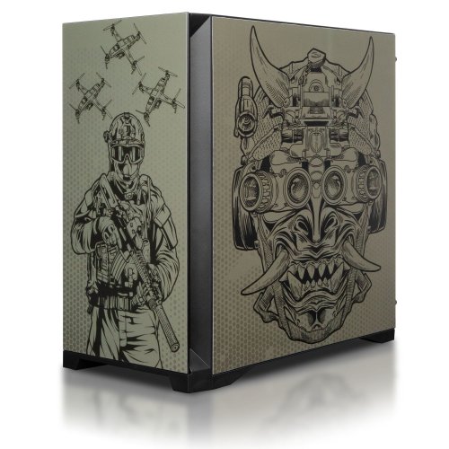 Компьютер EVOLVE SpecialPart Military:Camouflage Edition (EVSP-MCER907XN507R-D532S1TBK) Black купить в Украине: Киев, Днепр, Харьков, Одесса  | Низкая цена, отзывы, характеристики от TELEMART фото