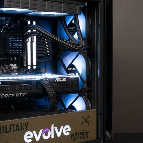 Компьютер EVOLVE SpecialPart Military:Camouflage Edition (EVSP-MCER907XN507R-D532S1TBK) Black купить в Украине: Киев, Днепр, Харьков, Одесса  | Низкая цена, отзывы, характеристики от TELEMART фото