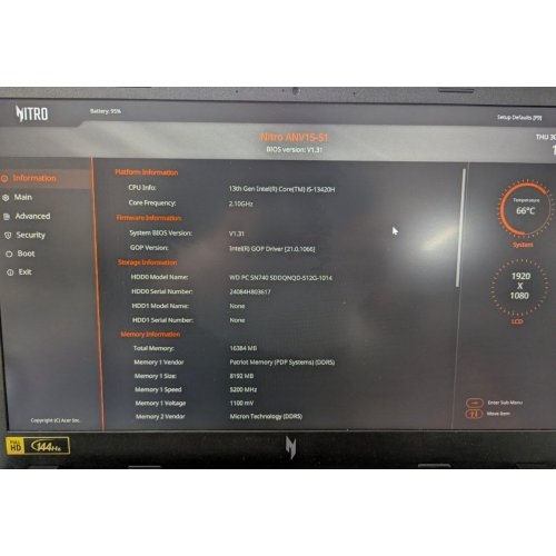 Ноутбук Acer Nitro V 15 ANV15-51 (NH.QNDEP.009) (Відновлено продавцем, 822321) купити в Україні: Київ, Львів, Хмельницький, Тернопіль | Низька ціна, відгуки, характеристики від TELEMART фото