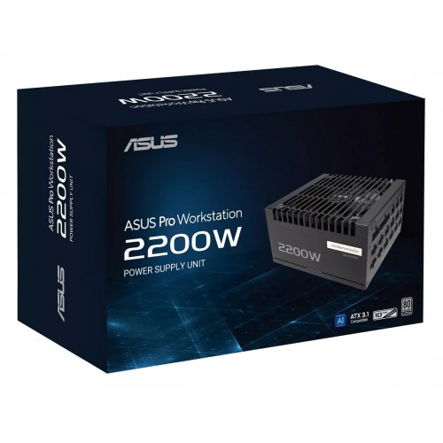 Блок питания Asus Pro WS 2200W Platinum (90YE00Z1-B0NA00) купить в Украине: Киев, Днепр, Харьков, Одесса  | Проверка совместимости, низкая цена, отзывы, характеристики от TELEMART фото