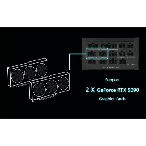 Блок питания Asus Pro WS 1600W Platinum (90YE00Z2-B0NA00) купить в Украине: Киев, Днепр, Харьков, Одесса  | Проверка совместимости, низкая цена, отзывы, характеристики от TELEMART фото