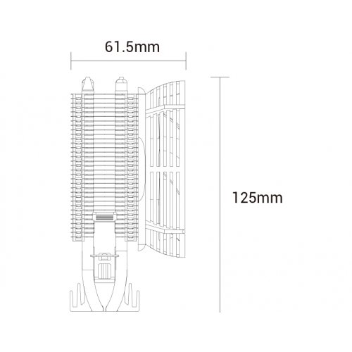 Кулер Aerocool Verkho 2 (ACTC-NA20210.02) купить в Украине: Киев, Днепр, Харьков, Одесса  | Проверка совместимости, низкая цена, отзывы, характеристики от TELEMART фото