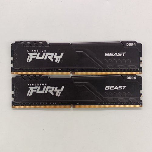 Озу Kingston DDR4 32GB (2x16GB) 3600Mhz FURY Beast Black (KF436C18BBK2/32) (Восстановлено продавцом, 822338) купить в Украине: Киев, Днепр, Харьков, Одесса  | Проверка совместимости, низкая цена, отзывы, характеристики от TELEMART фото