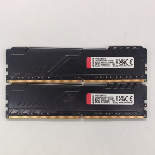 Озп Kingston DDR4 16GB (2x8GB) 3200Mhz FURY Beast Black (KF432C16BBK2/16) (Відновлено продавцем, 822450) купити в Україні: Київ, Львів, Хмельницький, Тернопіль | Перевірка сумісності, низька ціна, відгуки, характеристики від TELEMART фото