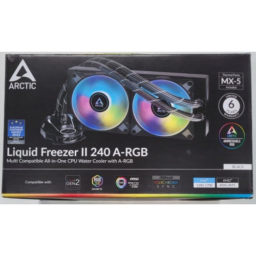 Готовая сво Arctic Liquid Freezer II 240 A-RGB (ACFRE00093A) (Восстановлено продавцом, 822481) купить в Украине: Киев, Днепр, Харьков, Одесса  | Проверка совместимости, низкая цена, отзывы, характеристики от TELEMART фото