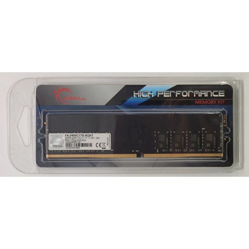 Озу G.Skill DDR4 8GB 2400Mhz Value (F4-2400C17S-8GNT) (Восстановлено продавцом, 822487) купить в Украине: Киев, Днепр, Харьков, Одесса  | Проверка совместимости, низкая цена, отзывы, характеристики от TELEMART фото