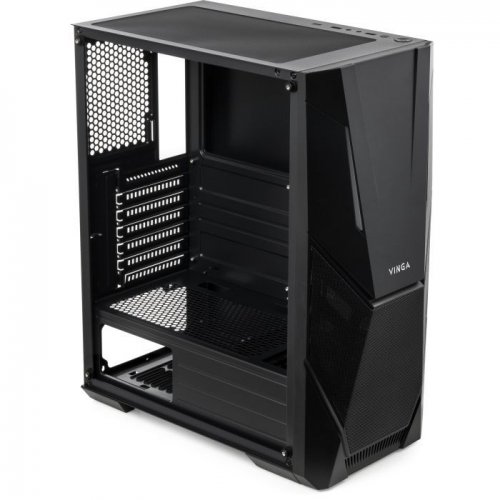 Корпус Vinga CS213B без БП Black (Восстановлено продавцом, 822494) купить в Украине: Киев, Днепр, Харьков, Одесса  | Проверка совместимости, низкая цена, отзывы, характеристики от TELEMART фото
