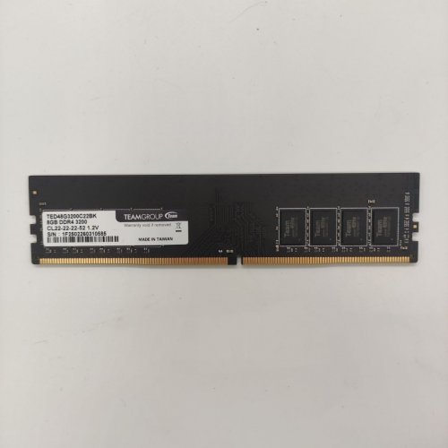 Озу Team 8 GB DDR4 3200 MHz Elite (TED48G3200C22BK) (Восстановлено продавцом, 822505) купить в Украине: Киев, Днепр, Харьков, Одесса  | Проверка совместимости, низкая цена, отзывы, характеристики от TELEMART фото